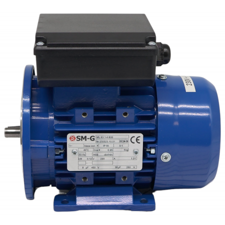 SILNIK ELEKTRYCZNY 0,12 kW 230V 1400obr 1FAZOWY KONDENSATOR PRACY ROZRUCHU